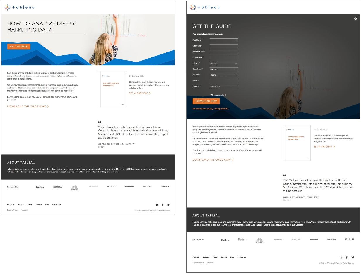 landing page examples