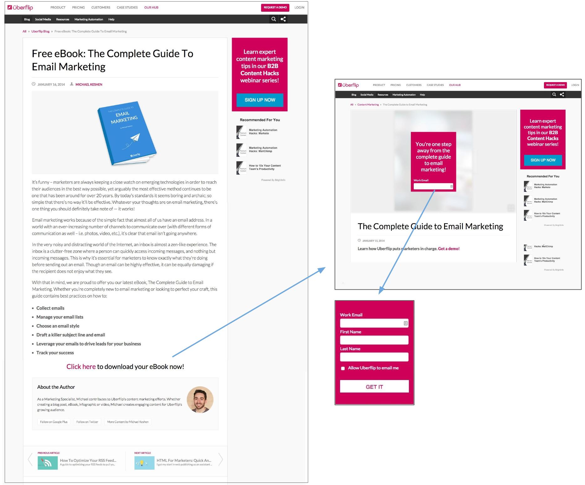 landing page examples