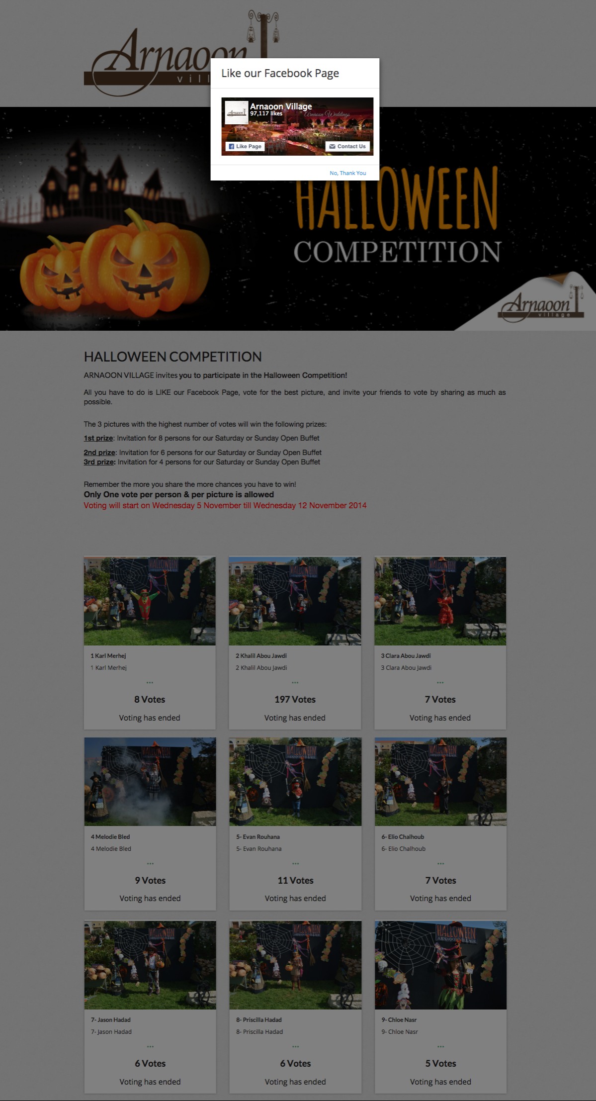 halloween contest examples