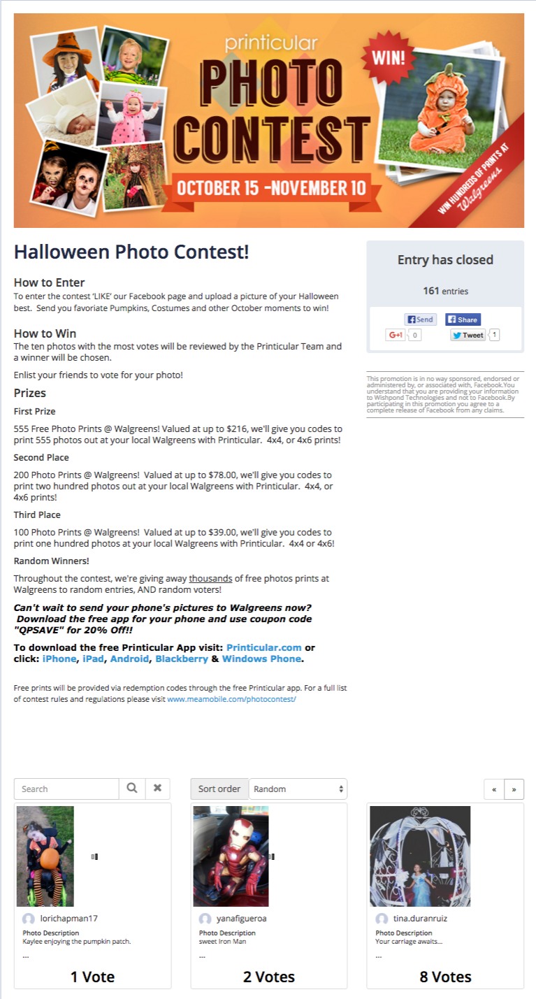 halloween contest examples