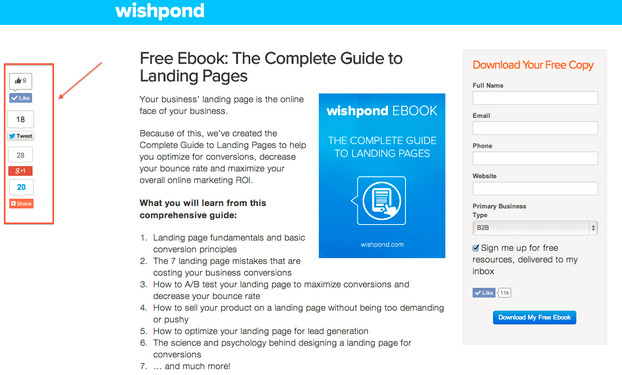 landing page template