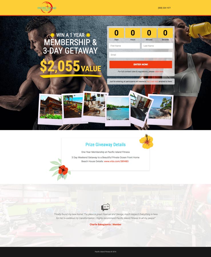 Size & Fit Landing Page