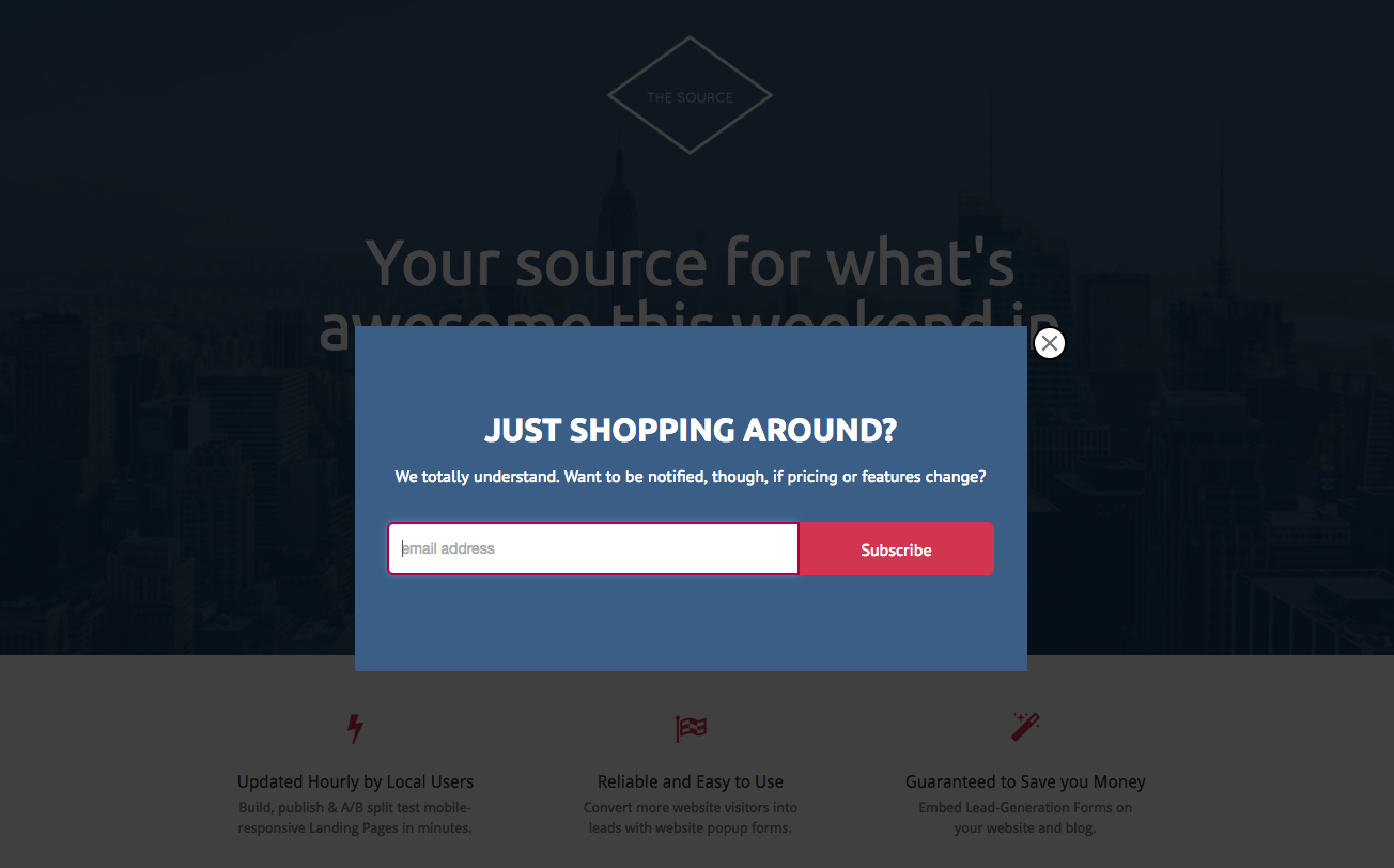 create landing pages