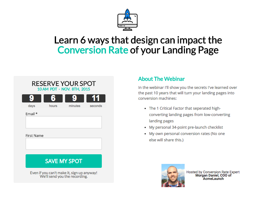 create landing pages