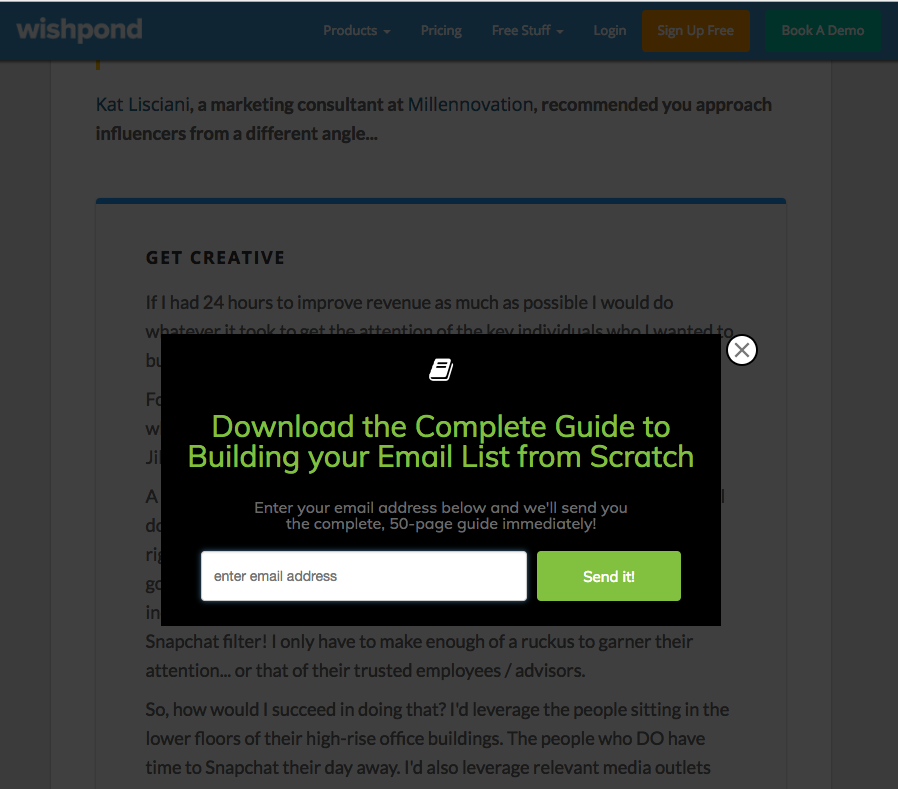 how to build an email list from scratch